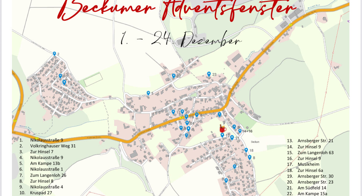 Beckum leuchtet in der Vorweihnachtszeit auf
