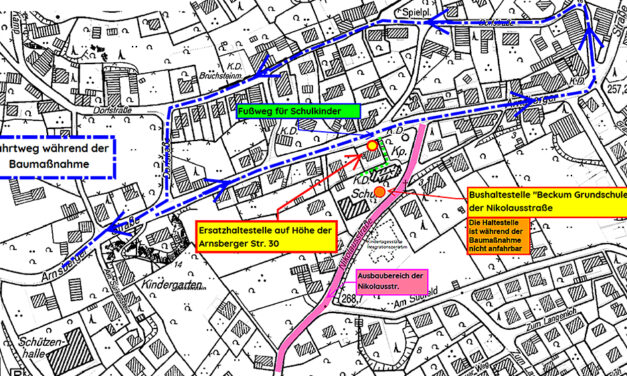 Arbeiten an Nikolausstraße beginnen am Montag